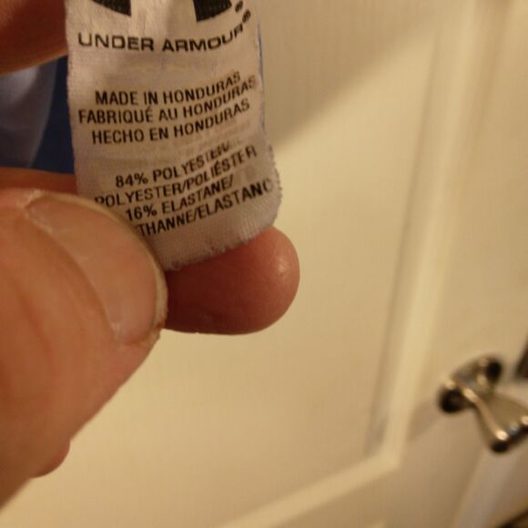 Captain America under armour Compression tshirt mens L Large blue performance - Picture 10 of 12